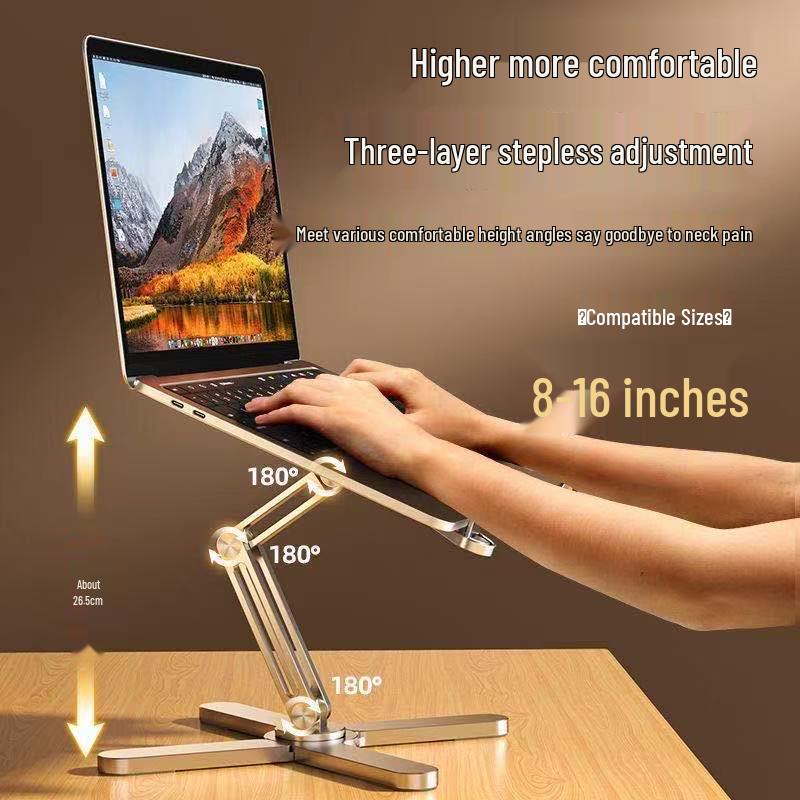 2025 Rotating Laptop Stand: Height-Adjustable, Space-Saving, Heat-Dissipating Bracket