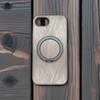 Magnetic Wireless Charging Gold Wire Texture 360° Rotating Bracket Phone Case For iPhone 17E 16E Shockproof Hard PC Cover