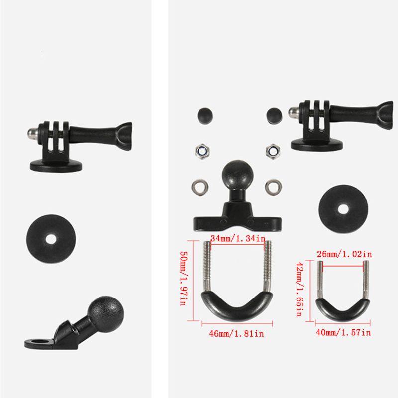 Metal Motorcycle Bicycle Camera Holder Handlebar Mirror Mount Bike Bracket for  9 8 Action Camera Accessories
