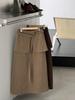Korean Style Fleece-Lined Slimming Midi Skirt for Women – Winter Versatile 0253