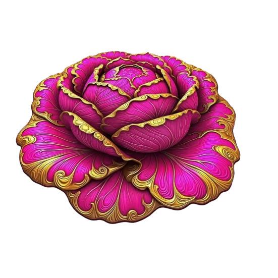 3D Visual Flower Rug Irregular Floral Area Rug Absorbent Anti-Slip Floor Mat Washable Bedroom Rug for Kitchen Bathroom Entryway Patio