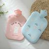 Water-Filled Cartoon Pig Hot Water Bag PVC Hand Warmer Portable Hot Water Bottles  School