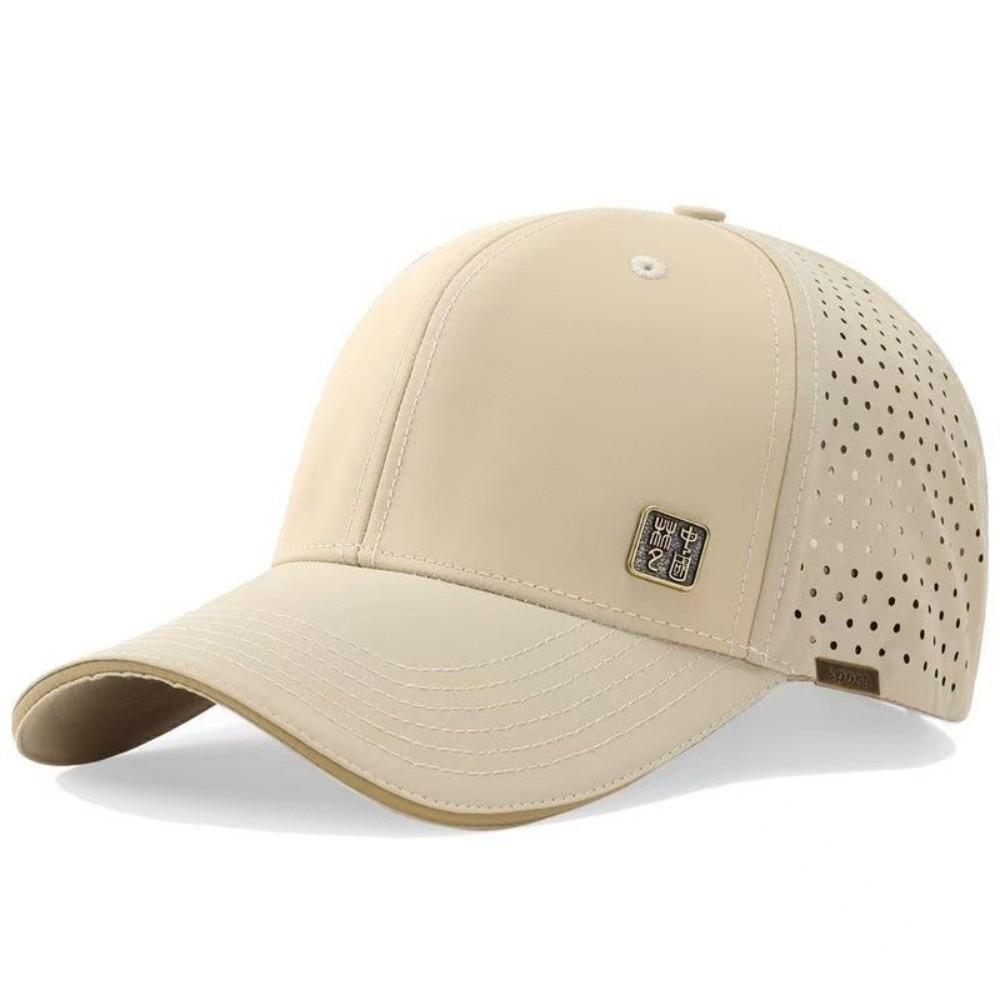 Quick Dry Streetwear Hat Waterproof Sport Dad Hat Fashion Perforated Baseball Cap  For Men хаки