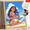 Disney Pearl Art Moana Stitch Creative Pearl-Style Art Kit 5D DIY Pearl Embroidery Mosaic Cross-Stitch Kit for Home Decor