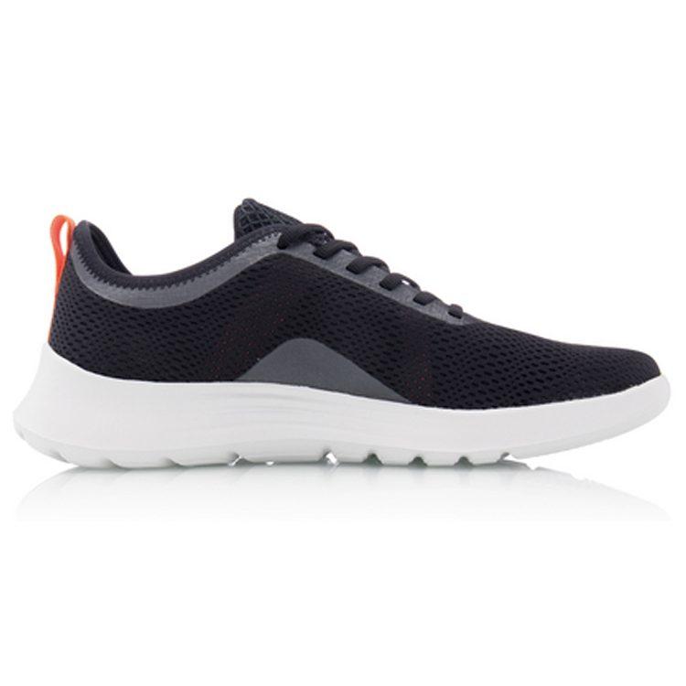 Li Ning Future Run Comfortable Fabric Slip Resistant Abrasion Resistant Low Top Running Shoes Unisex Black ARBQ005-2