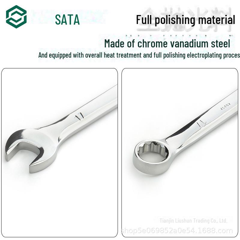 Shida Tools 40205 Dual-Purpose Auto Repair Wrench - Open & Plum Wrench