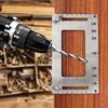 Wood Drilling Dowelling Guide Stainless Steel Professional Adjustable Hole Punch Locator Portable Woodworking Accessories