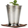 Mint Julie Glass, Silver Stainless Steel Mint Mojito Cocktail Drinking Glass Moscow Mule Cup for Bar