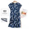Plus size Estate Donna Camicia da notte Manica corta Simpatico cartone animato pigiameria dolce O Collo Camicie da notte Pigiama Pigiama da donna in cotone