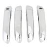 4 Sets Car Exterior Door Handle Cover Left Hand Drive Chrome Impact Proof Adhesive Installation