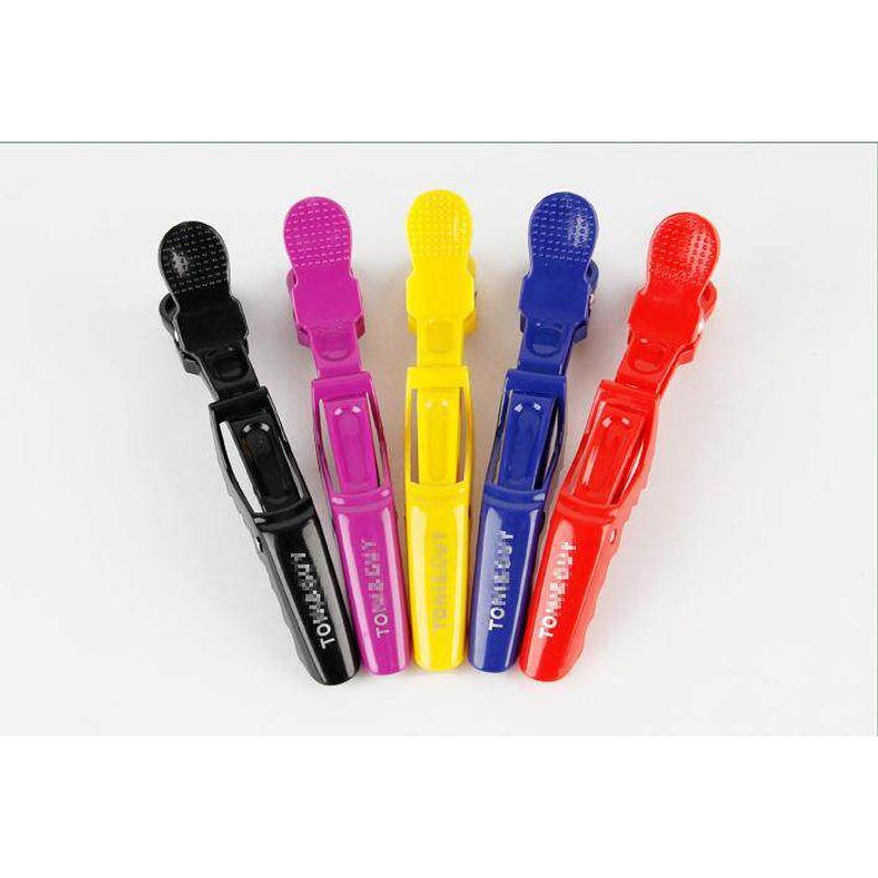 

Hair Clip Traceless Clip Crocodile Clip Styling Hair Dyeing Hair Cutting Split Clip Barber Special Duckbill Clip Positioning Clip Blue with Logo(6)