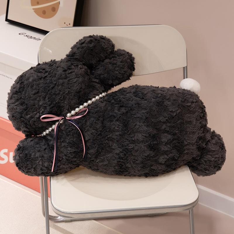 

Bow Rabbit Pillow Plush Toy Doll Rabbit Doll Home Sofa Pillow Muppet Doll 50cm（0.4kg） чёрный
