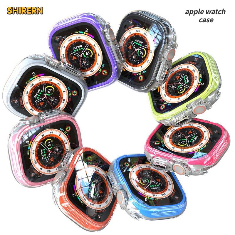 

Защитный чехол для ПК для Apple Watch Ultra 2, 49 мм, 41 мм, 45 мм, 44 мм, чехол-бампер, рамка для iWatch Series 9, 8, 7, 6, 5, 4 SE, чехлы, аксессуары