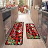 Cross-border Christmas Holiday Anti-Slip, Dirt-Resistant Kitchen Floor Mats – Long, Oil-Absorbing, Decorative Door Foot Mats
