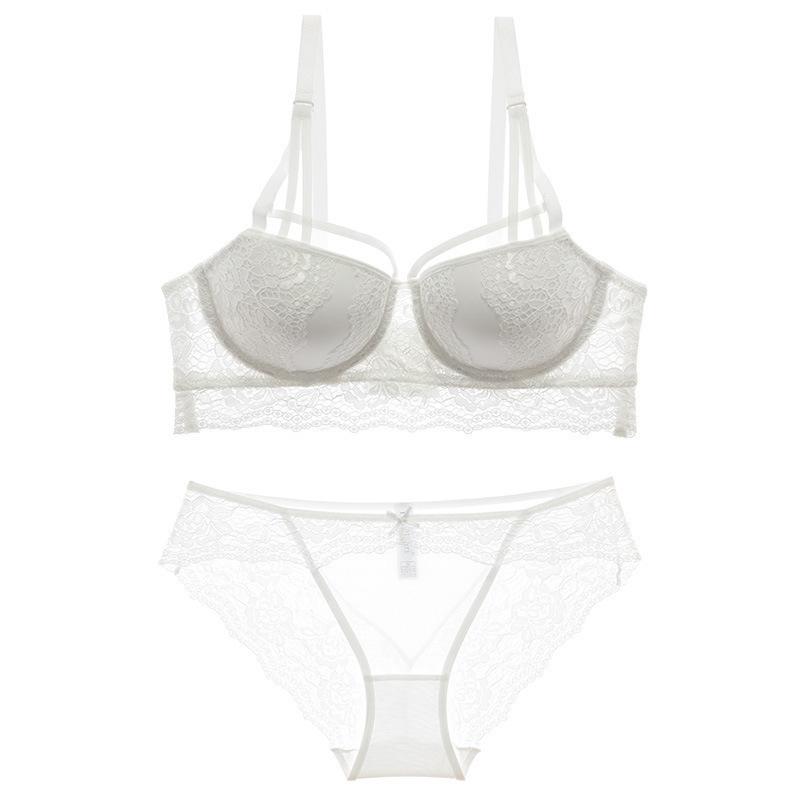 Sexy Lace Underwear Gathers the Upper Support and Adjusts the Upper Thin and Lower Thick Bra.