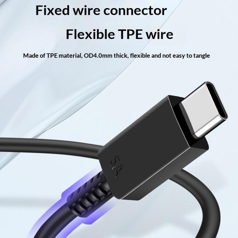 Usb Type C Cable 5A Pd Fast Charging Cable For Phone Type C Charge Cable