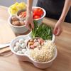 Wash Basin Asphalt Basket Creative Household Wash Basket Double Multi - Grid Basket Fruit Tray