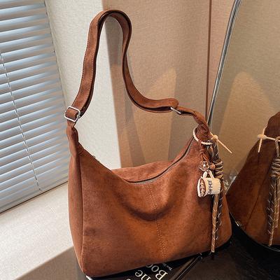 Retro Simple and Fashionable Large-capacity Tote Bag Niche Casual Single-shoulder Bag Crossbody Bag