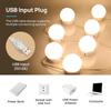 IRALAN  Modern Makeup Mirror LED Light Bulbs Vanity Lights USB Charging Bathroom Dressing Table Lighting Dimmable Mirror Light