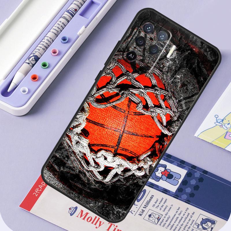 Basketball Basket Phone Case For OPPO A52 A72 A53S A94 A74 A54 A15 A16 A1K A5 A9 A31 A53 A83 A91 A93 Cover