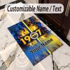 Crystal Velvet Rug Fenerbahçe FC Print Custom Name Text Floor Mat Home Decor