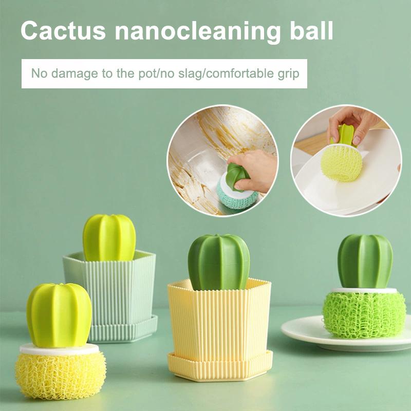 Mini Spülbürste mit Griff Mehrzweck-Scheuerbürste für Haushalt Universal Küchenspülbürste mit Abtropfschale Reinigungsbürste