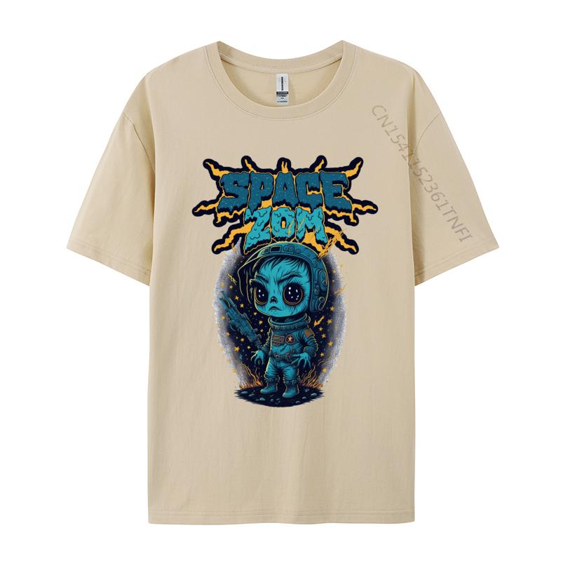 Space Zom TShirt For Men Soft Leisure Tees T Shirt Trendy Fast Ship Anime Printed TShirts Mens Graphic Tshirts
