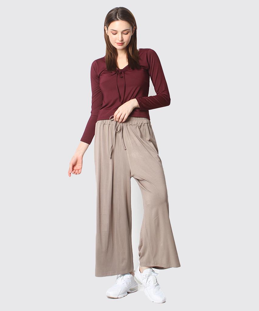 NOKJOK Modal Wide Pants Running Yoga Wear Pilates Wear
