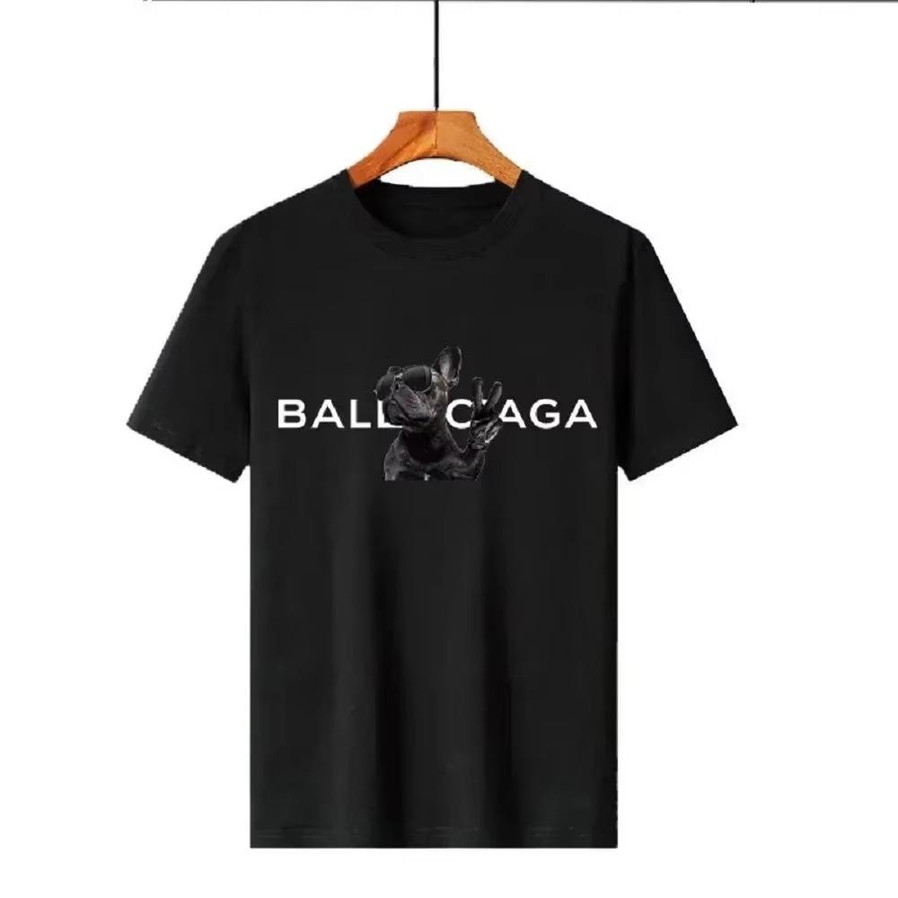 Μάρκα Μόδα Εκτύπωση Γραμμάτων Ανδρικό T-shirt 100% Βαμβακερό Καλοκαιρινό Πολυτελές Μπλουζάκι Κοντομάνικο Φορέματα Streetwear Τοπ Μπλούζα Ανδρικά Ρούχα