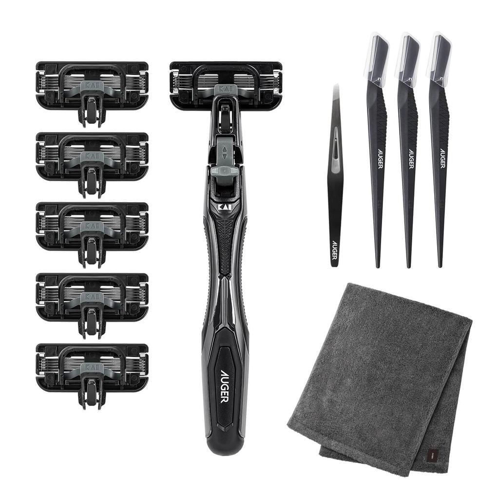 AUGER Face Care Set (with Eyebrow Razor)
