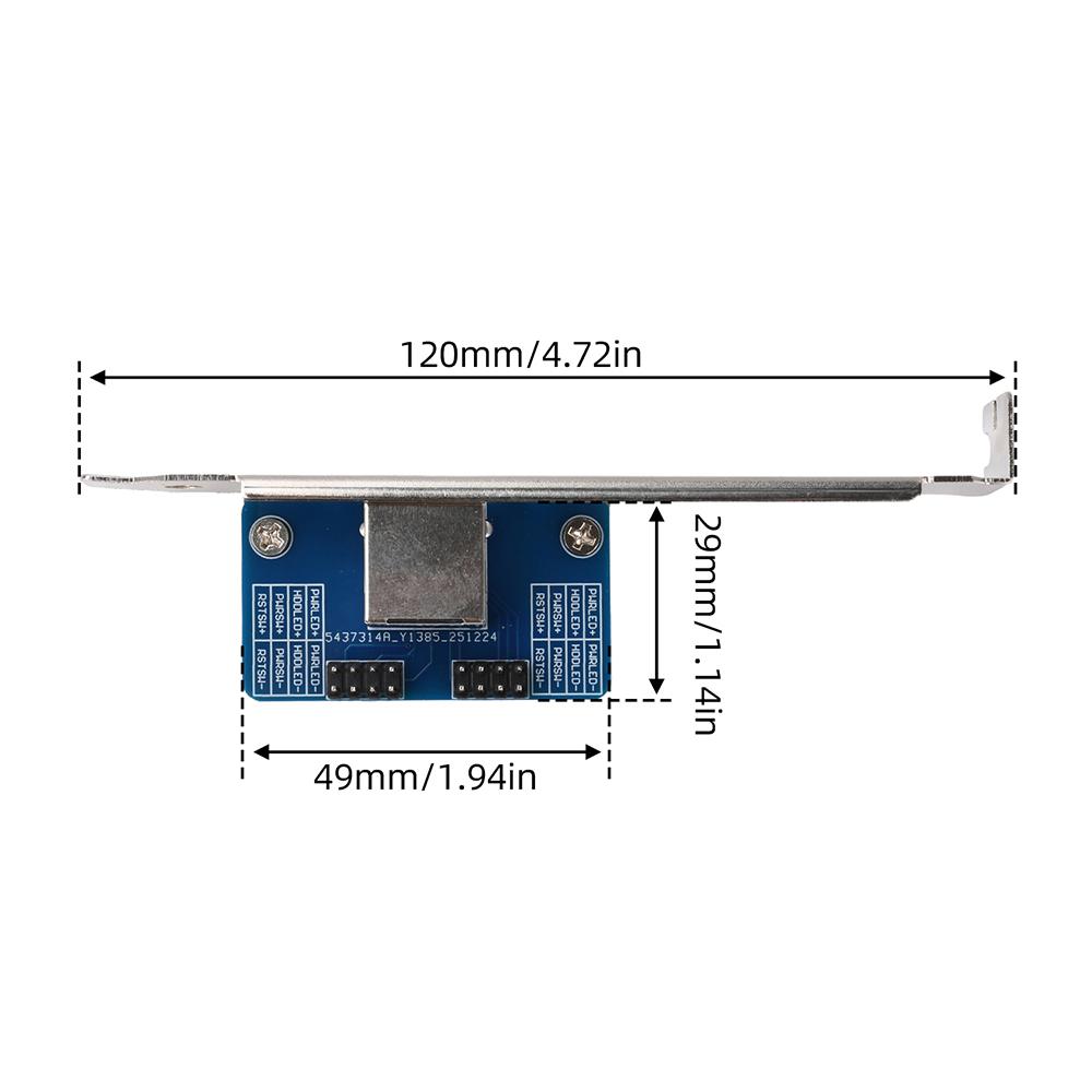 LCKVM ATX PowerBoard PCIe Adapter Board Remote PC Control Module for Raspberry Pi for PiKVM Server Remote Power Reset Management