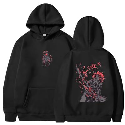 Demon Slayer Tanjirou Manga Hoodies Harajuku Hip Hop Y2k Sweatshirts Fall Winter Fleece Loose Streetwear Men Women Clothing