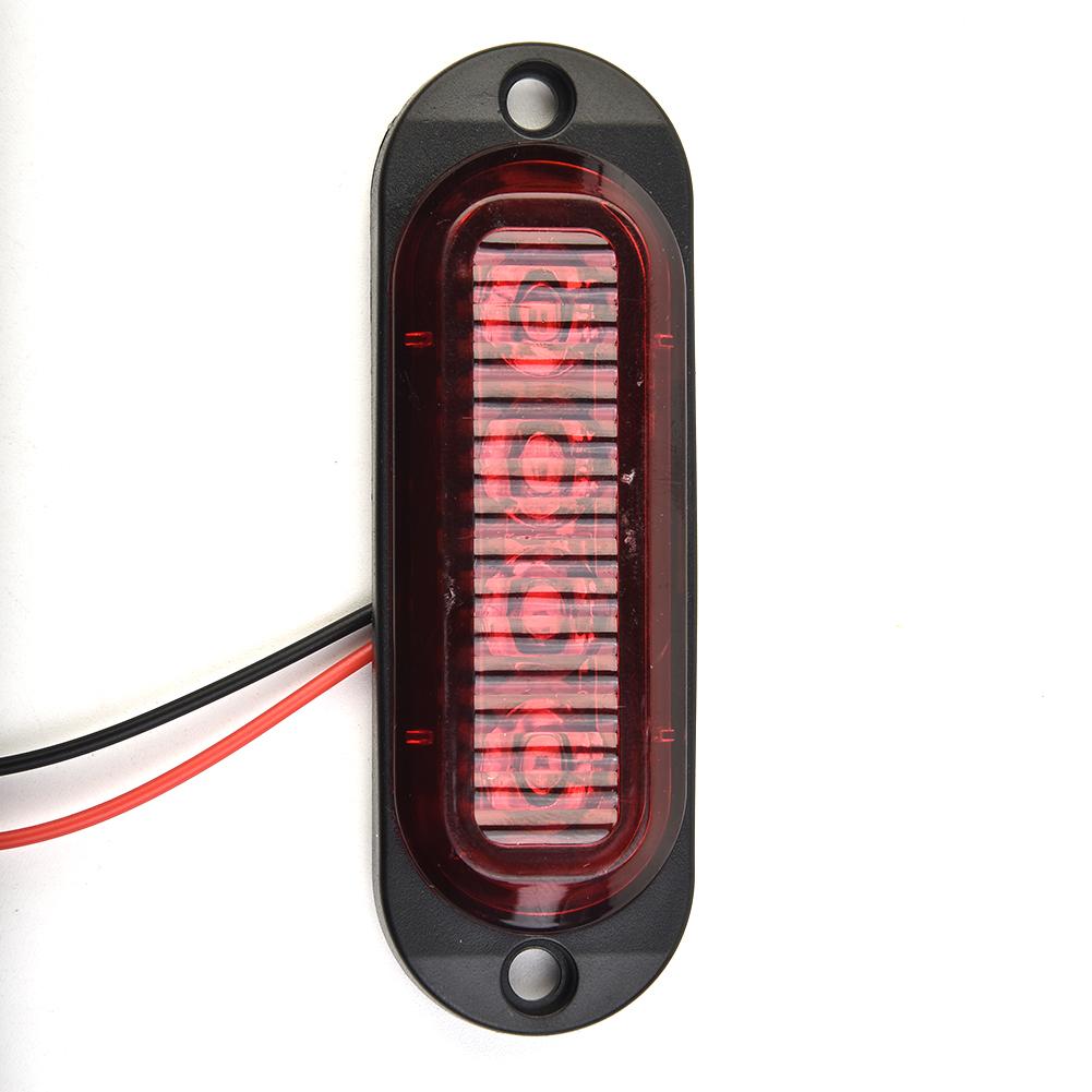 2x LED Red Side Marker Light 12/24V LED Rear Clearance Lamp Caravan Tail Lights For Truck RV Trailer Lorry Pickup Boats