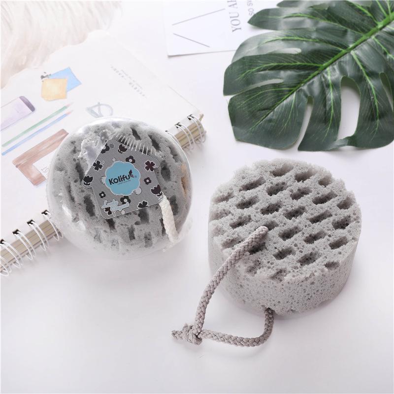 Small Honeycomb Bath Sponge for Kids and Adults - Solid Color