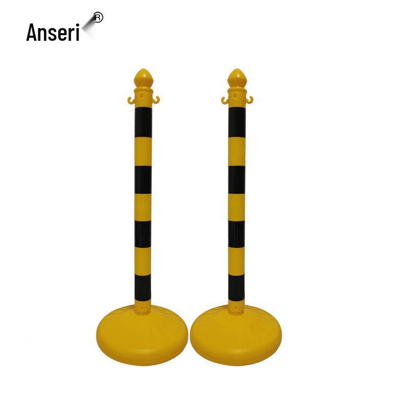Reflective Yellow & Black Water-Fillable Traffic Isolation Posts