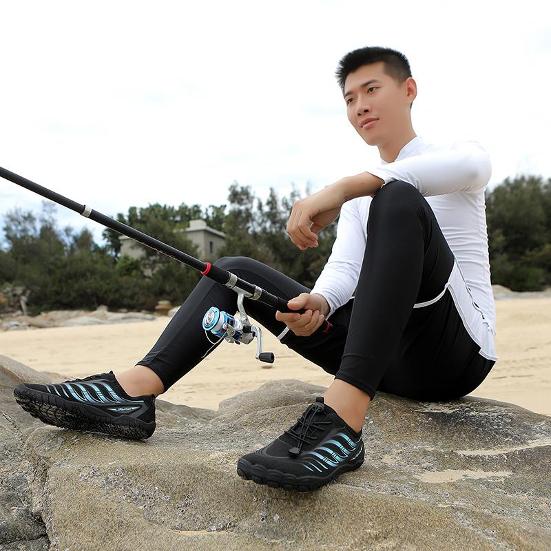 Outdoor Strand Watten Sneaker Herren Damen Schnelltrocknend Aqua Schuhe Barfuß Leicht Atmungsaktiv Wassersport Schuhe zum Tauchen Surfen Angeln