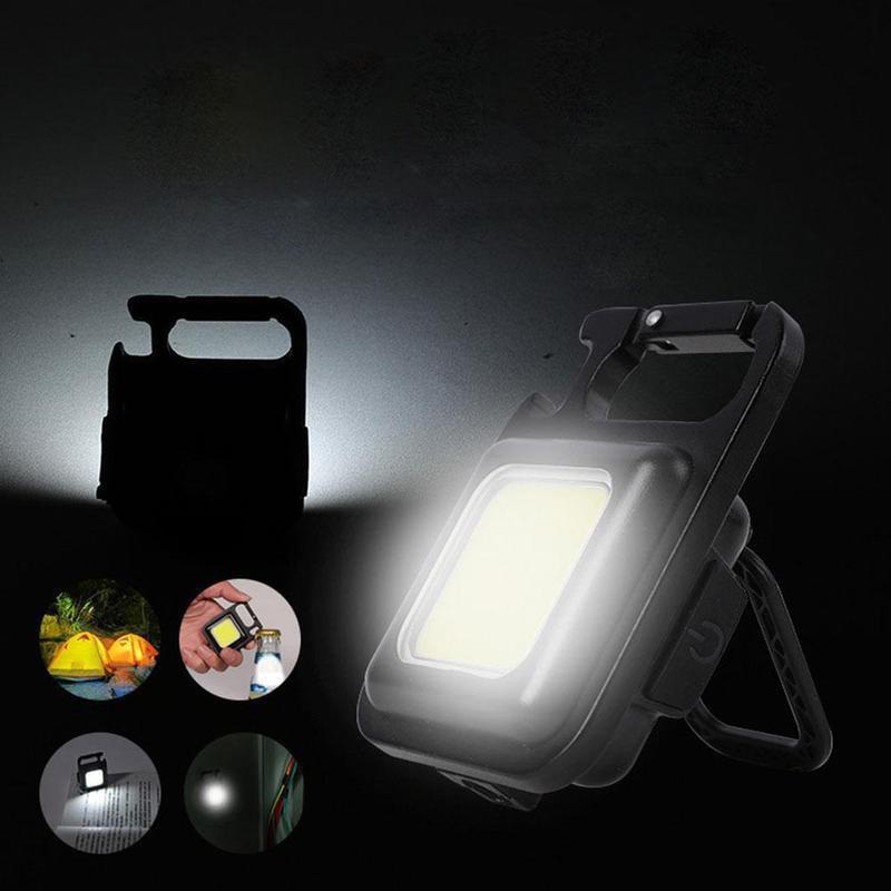 NOVÁ 2/1ks Mini LED svítilna Pracovní svítilna 4 režimy svícení 2000 lumenů přenosná kapesní svítilna Klíčenky USB dobíjecí venkovní kemping Malá svítilna