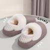 Waterproof Slippers, Anti-slip, Warm, Thick-soled Bags with Heels, and Fluffy Cotton Shoes for Outerwear