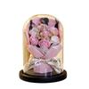 Glass Cover Rose Lantern Qixi Festival Valentine's Day Gift Immortal Bouquet Gypsy Dried Flowers Carnations Teachers' Day
