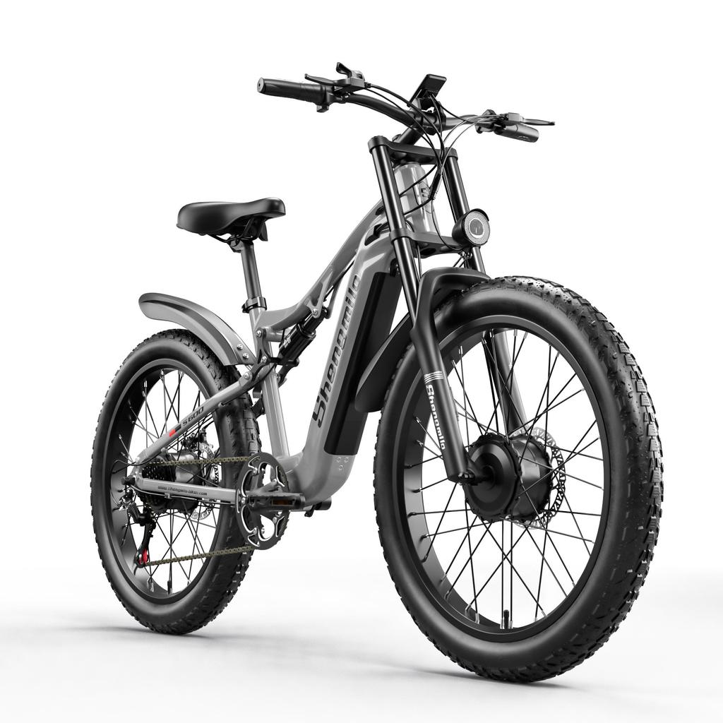 Shengmilo S600 Adult 2000W Men's E-Mountain Ebike with Two Motors, 48V17.5AH840WH Battery,26 Inch Wide Tyre Men's Electric Bike
