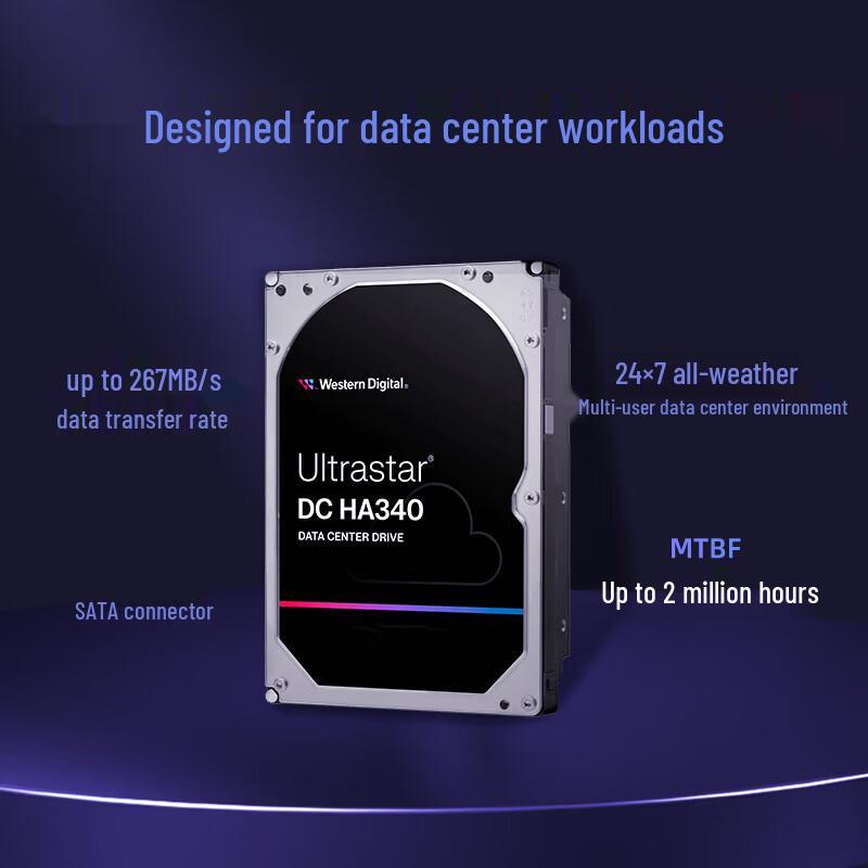 Western Digital WD 8TB Enterprise SATA HDD DC HA340