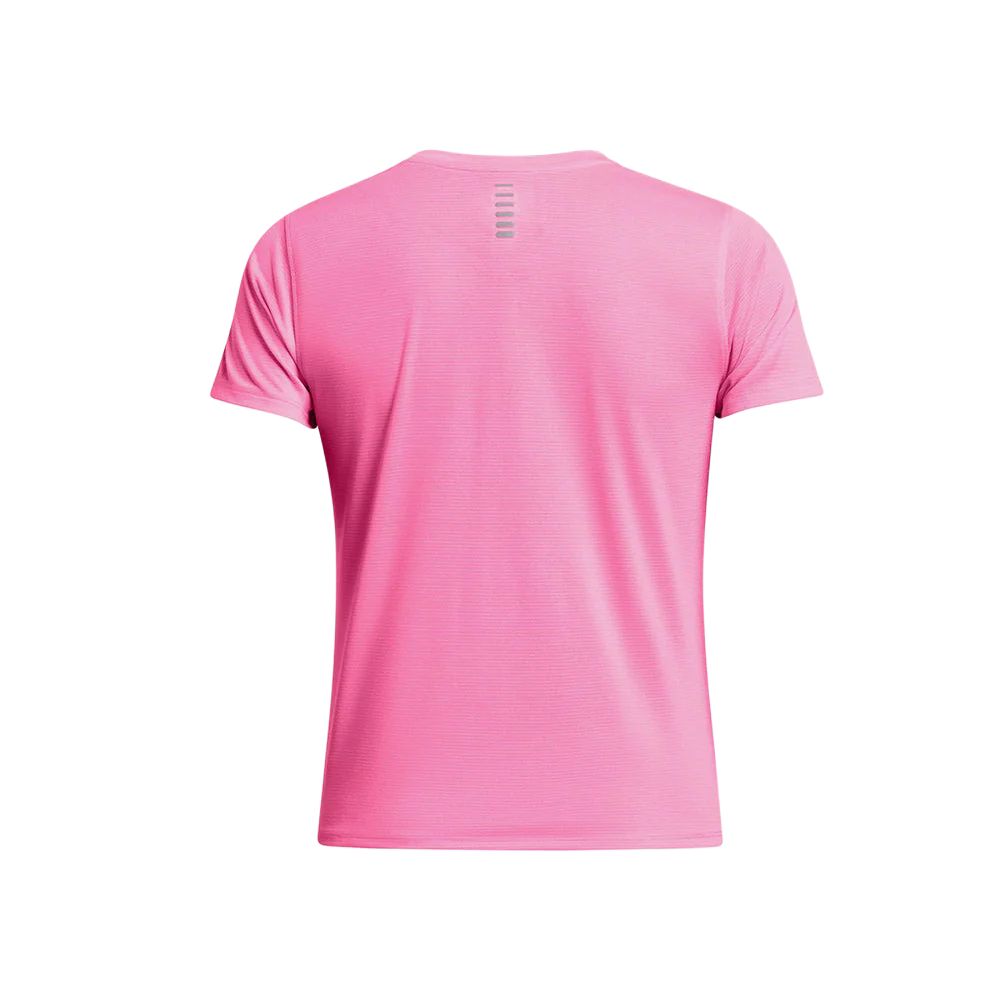 Under Armour Solid Color Round Neck Slim Fit Short Sleeve T-Shirt Women Tops Pink 1382434-682