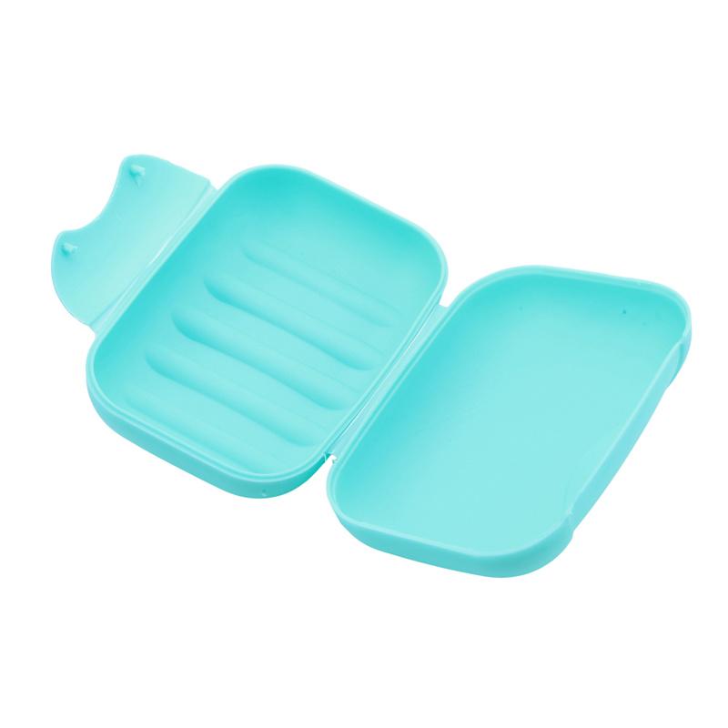 Large small portable outdoor travel Solid color soap box waterproof leak proof cover lock buckle bathroom washbasin home boxes