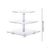 Acrylic Cupcake Stand Clear Holder Serving Tray Decorative Platter for Party