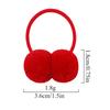 2/6/10Pcs Girls Scrunchies Double Plush Ball Hair Bands Set For Baby Kids Bobbles Elastic Hair Ropes Hair Accessories