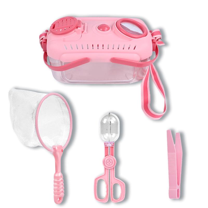 Children's Outdoor Insect Observation Set: Lighted Magnifier Box, Insect Net, Exploration Toy