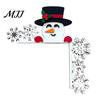 Decorazione Murale Natalizia da Interno, Segno Angolare in Legno per Porta di Natale, Ornamento Festivo a L da Appendere, Regalo per Festa in Casa, Babbo Natale Renna Pan di Zenzero