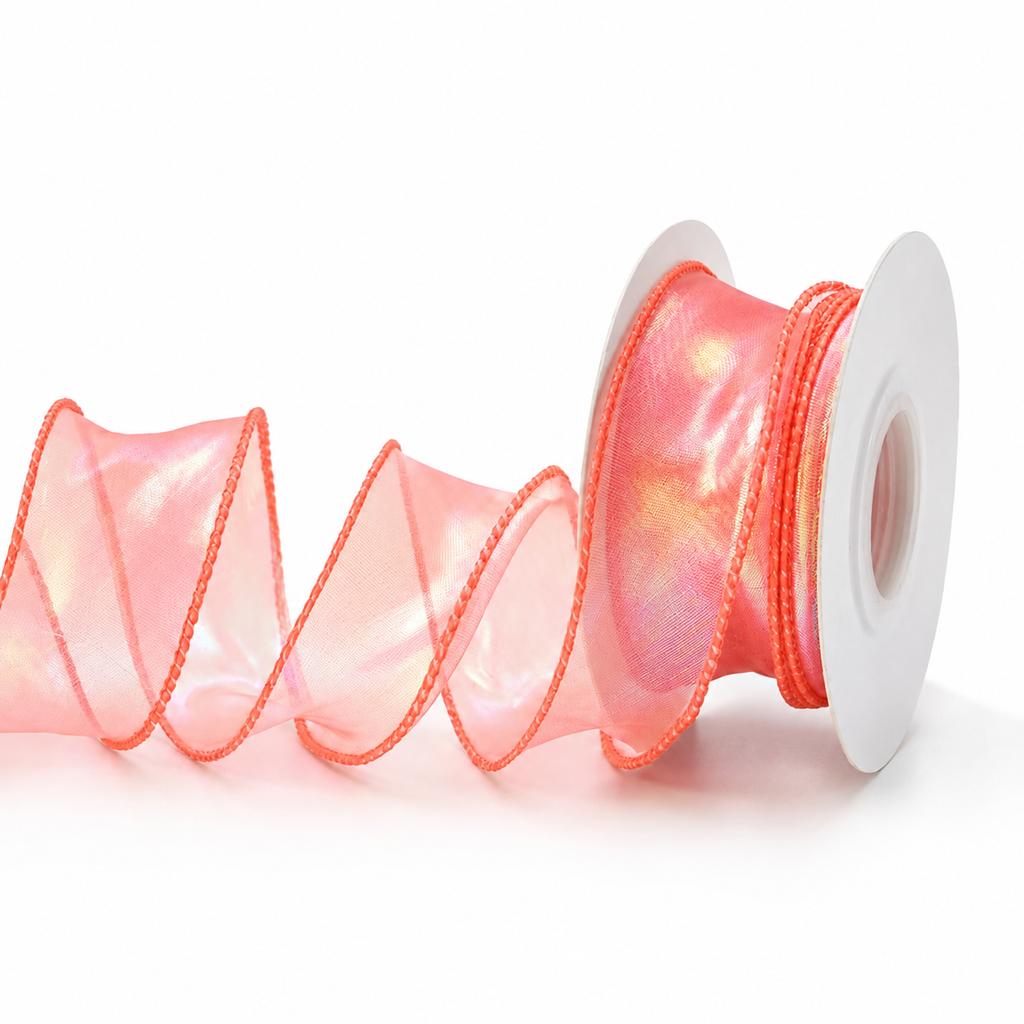 1/2/3/5roll Colorful Fish Tail Yarn Organza Ribbon Packaging Gift Box Hair Accessories Lamp Home Decoration DIY