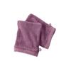 Lot de 2 gants de toilette "Soft" 16 x 21 cm 100% Coton Peigné / 600 gr/m² - Soft Prune
