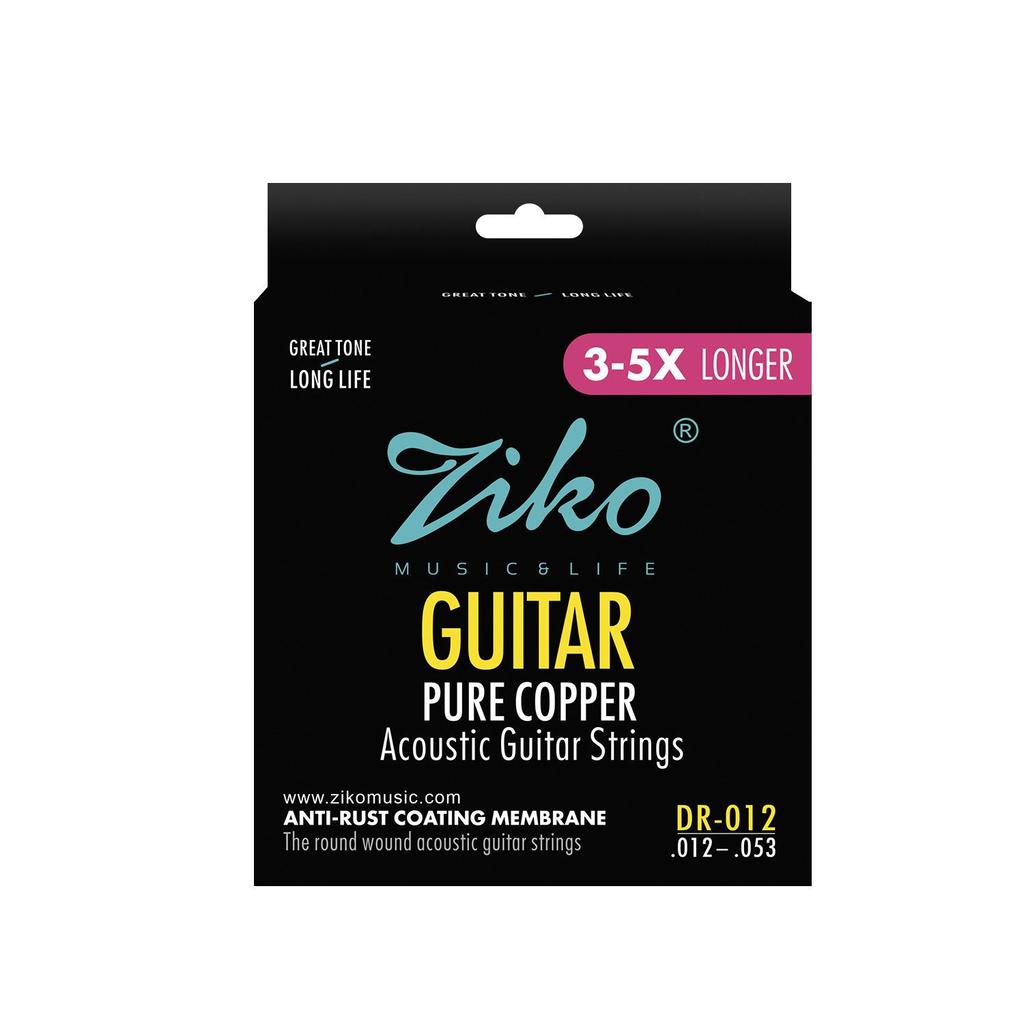 Lio ZIKO Anti-Rust Red Copper Guitar Strings DR010-012 (1-6)